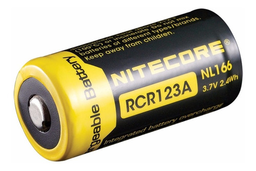 Bateria Recargable Rcr123a Nitecore Nl166 Li-ion 3.7v 650mah