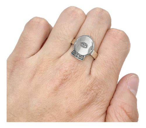 Anillo Bola De Cristal Clarividencia Futuro Plata 925 Plata 925 B - Mediano Plata 925