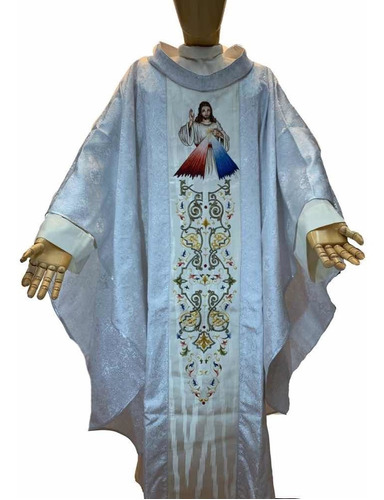 Casulla Brocado Litúrgico Señor De La Misericordia