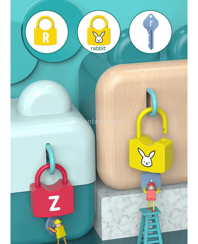 Candados De Juguete Juegos Montessori Color Dibujable 8 Candados De Juguete Juegos Montessori Color Dibujable 8