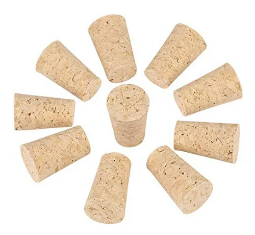 10 Tapones De Corcho Tapered Para Botellas De Vino Y Cerveza