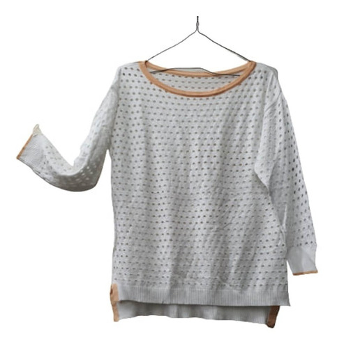 Sweater Hilo Calado Tu  June  Hasta T L , Bicolor 