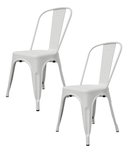 Set De 2 Silla Tolix Metalicas Exterior Restaurante Comedor