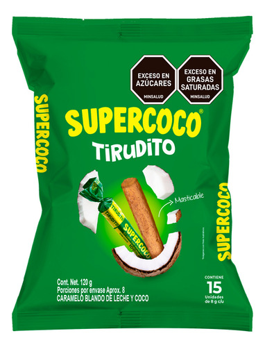 Supercoco Tirudito Colombiano Caramelo Masticable - 50 Und