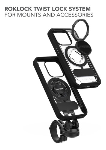 Capa Rokform Crystal Series Magnetic Clear Para iPhone 15 Pr