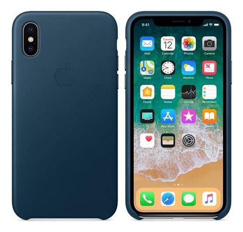 Apple Case Cuero Para iPhone X Carcasa Mqtc2zm/a