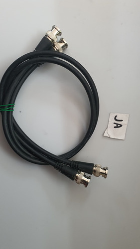 2 Cable Coaxial Con Conector Bcn 62cm Serie 154