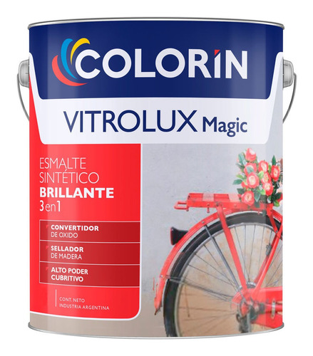 Esmalte Sintético 3 En 1 Vitrolux Magic Colorin 1l Colores Color Marfil