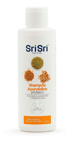 Shampoo Ayurvedico Proteico Vegano - Celiaco Sri Sri X 200ml