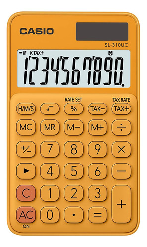 Calculadora Portátil Casio 10 Dígito Alim Dupla Sl-310uc-rg