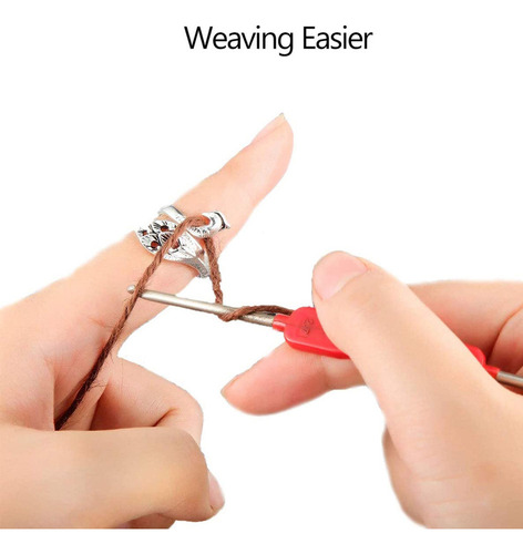 Juego De Anillos De Ganchillo Con Lazo For Tejer, Estilo Vi