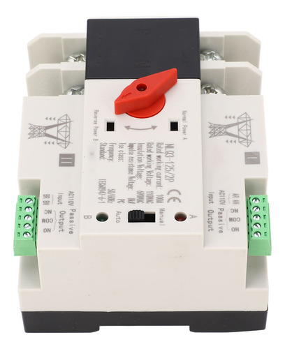 Conmutador De Transferencia Ats Ac110v 100a De Doble Potenci