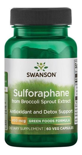 Sulforaphane De Extrato De Brócolis - 60 Cáps Sulforafano