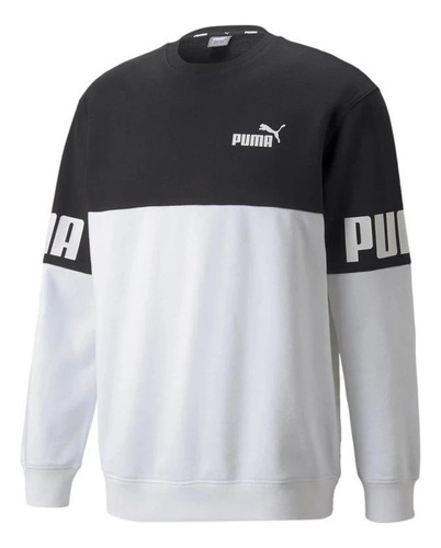 Imagen 1 de 5 de Buzo Power Colorbocl Crew Fl Puma Para Hombre