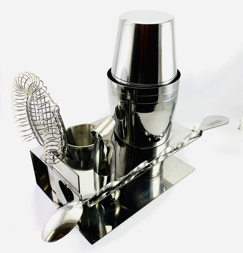 Set Cocteleria Kit Bartender Profesional Con Organizador