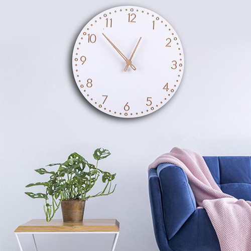 Reloj De Pared De Madera Reloj Decorativo Silencioso Para A