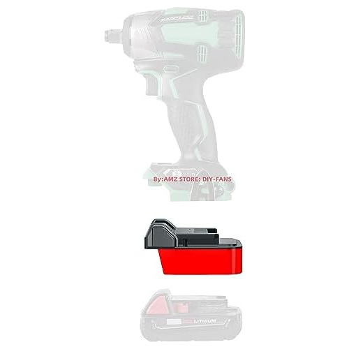 Adaptador Baterías Milwaukee M18 Red Slider, Compatibl...