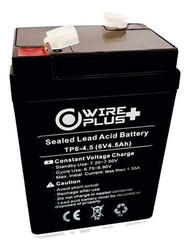 Batería 6v-5 Amp Wireplus