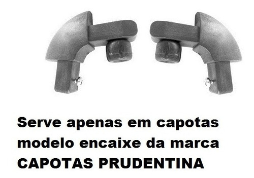 Imagem 1 de 2 de Cantoneira Nylon P/capota Prudentina Mod. Encaixe(2 Pç)pc187