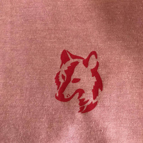 Camiseta Masculina Lobo Comfort Rosa T003