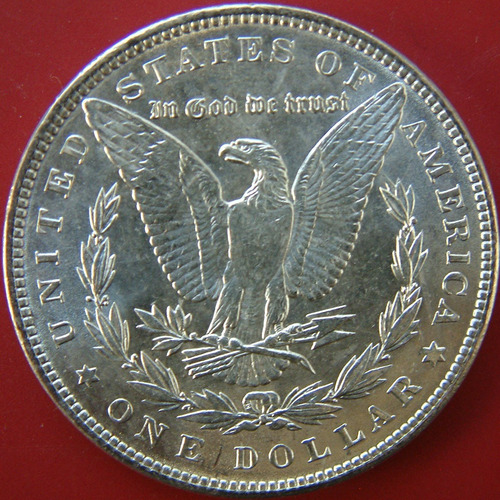 1890 P Un Dólar Morgan Ms+++ Pl Moneda Monstruo Super Escasa