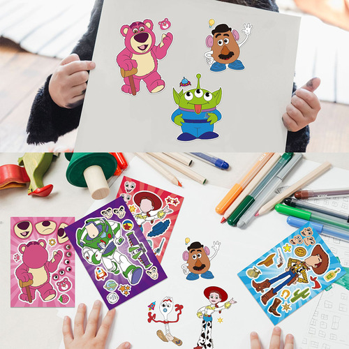 Disney-juego De Pegatinas De Rompecabezas De Toy Story Para