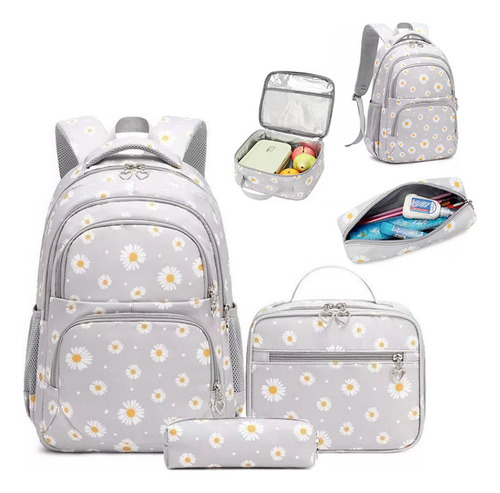 Lindo Patrón Mochila Impermeable, Mochila Estudiantil