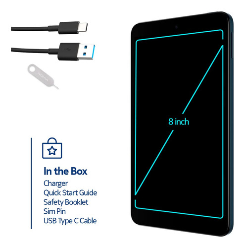 Tablet Nokia T10 Android 12, 8 Gb De Ram, 64 Gb De Rom, 8 Mp
