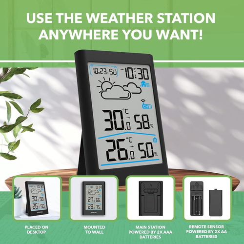 Termometro Hidrometro Digital Temperatura Exterior/interior