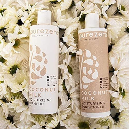 Purezero Set ChampĂș Y Acondicionador Leche De Coco 20 Oz