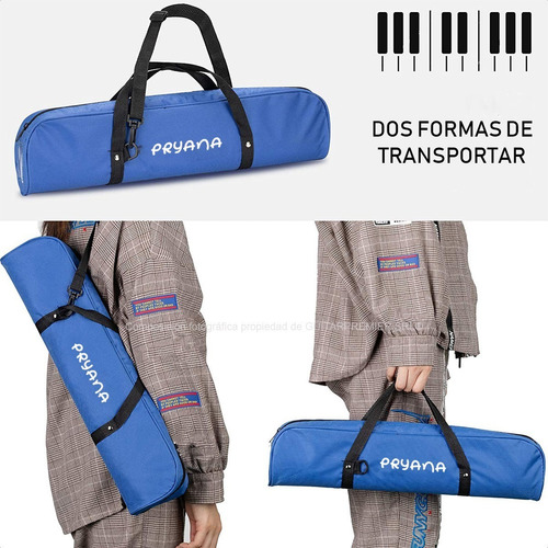 Imagen 7 de 8 de Melódica Profesional 32 Notas Estuche Boquilla Pipeta Color