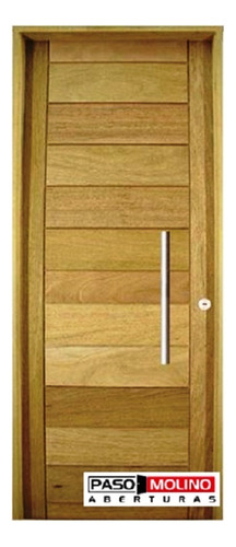 Puerta Exterior De Madera Maciza Cedro Con Barral