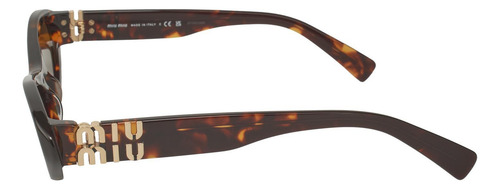 Miu Miu Mu 09ys Vau-06b Oval Shape Tortoise (Usado)