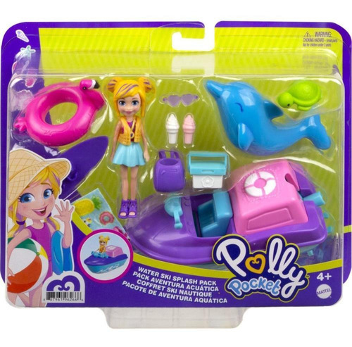 Paquete de aventuras acuáticas Polly Pocket Doll Gxv26 Mattel