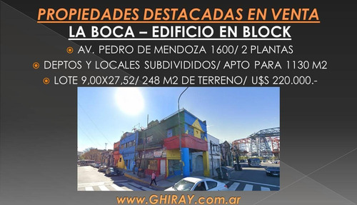 Imagen 2 de 5 de Lote/ Terreno 9x27,50/ La Boca/ Usam/ Pedro De Mendoza 1695