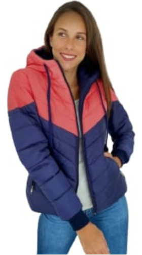 Campera Inflable De Mujer Con Polar