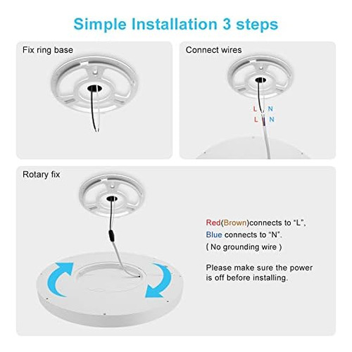 Lámpara De Techo Led De Montaje Empotrado, Blanco 5000 K, 12