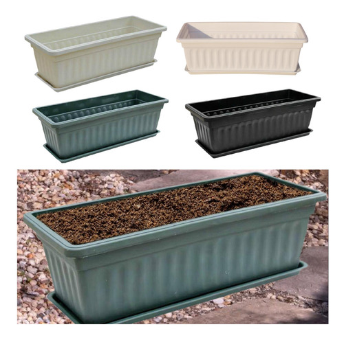 Jardinera Con Ventana, Maceta De 17 Pulgadas, Maceta Para