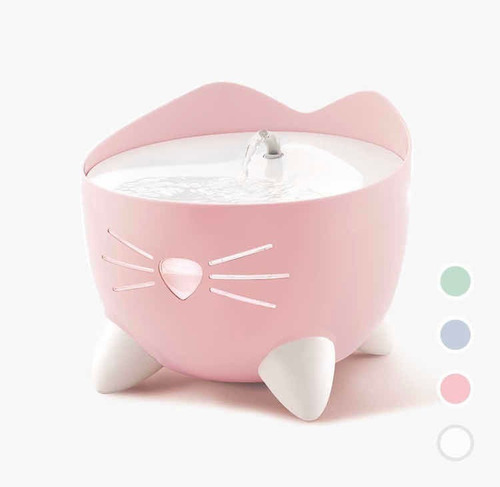 Bebedero Para Gato Fuente Automática Catit Pixi Rosa 2l