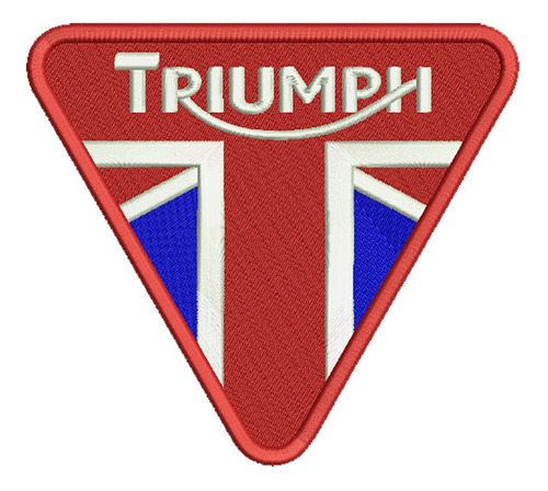 Triumph Triangulo Rojo Parche Bordado 