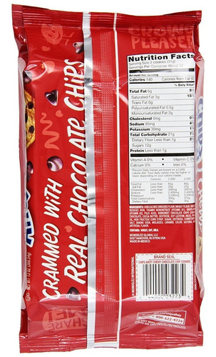 Imagen 2 de 4 de ¡chips Ahoy! Galletas (chispas De Chocolate Chewy, Paquete D