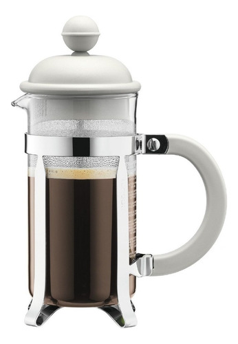 Cafetera Bodum 3p Caffettiera Acero Prensa Palermo O Centro Color Off White