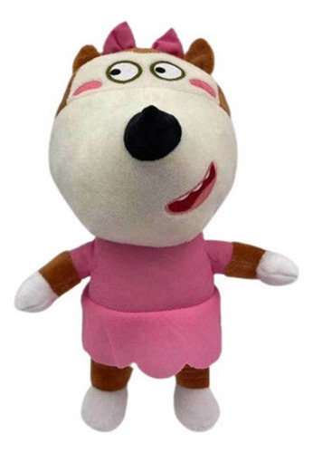 Muñeco De Peluche Infantil Wolfoo Rosa