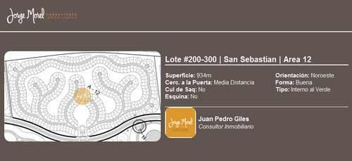 Lote Interno Al Verde #200-300 - San Sebastian - Area 12 - 934m2 #id 3296