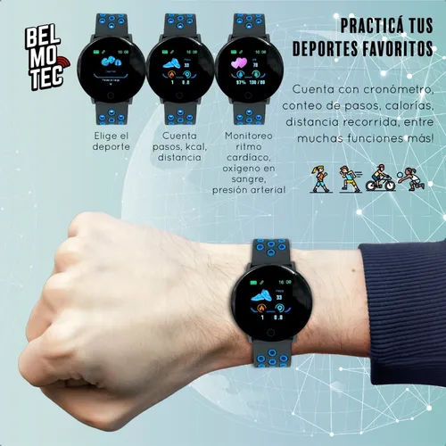 Smartband Pro Reloj Fitness Inteligente Bluetooth 4.0 Pcreg Color