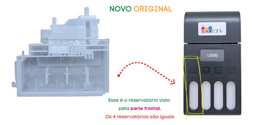 Kit Reservatório De Tinta Epson L3110 L3150 L3210 L3250 4un