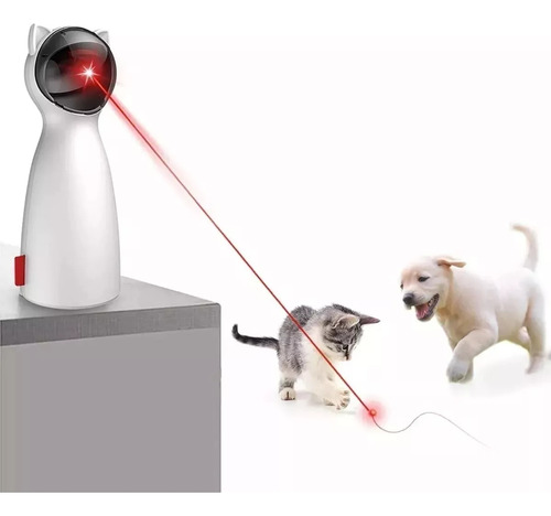 Brinquedo Gato Interativo Laser Giratório Automático Ponto Cor Branca