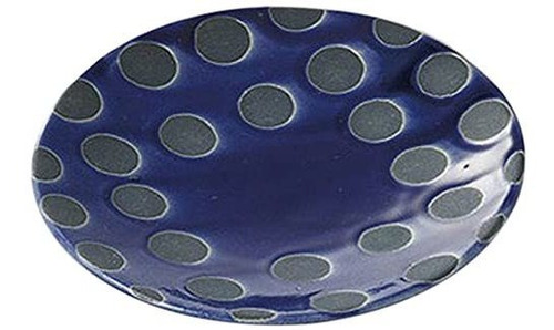 Set Of 5 Named Dishe Rain Blue Flat Dish Small 5.6 0.8