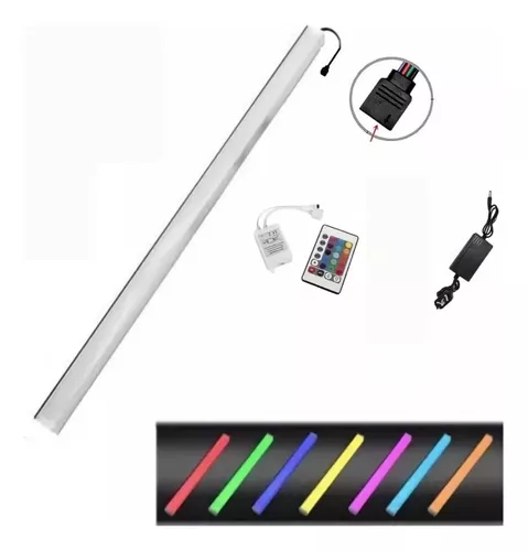 Barra De Luz Led Rgb X2 Audioritmico 40cm Usb Con Control