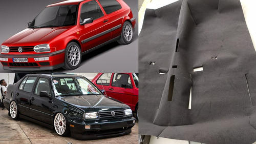 Jetta-golf A3 Kit D Alfombra Y Tapete D Cajuela Plastificado